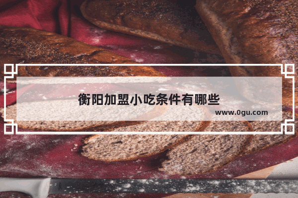衡阳加盟小吃条件有哪些