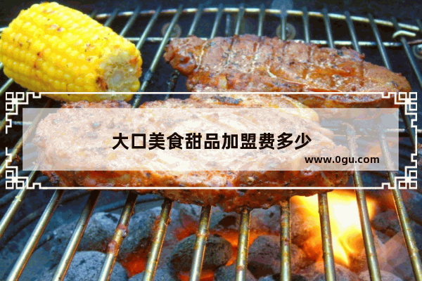 大口美食甜品加盟费多少