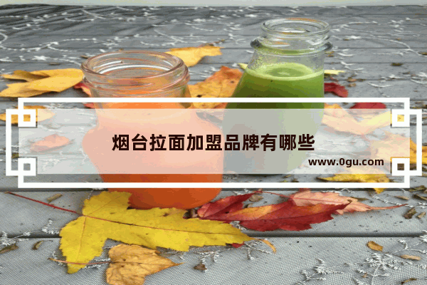 烟台拉面加盟品牌有哪些