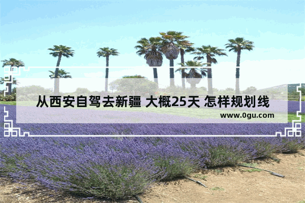 从西安自驾去新疆 大概25天 怎样规划线路