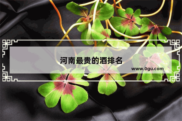 河南最贵的酒排名