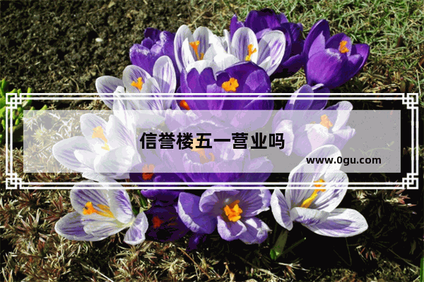 信誉楼五一营业吗