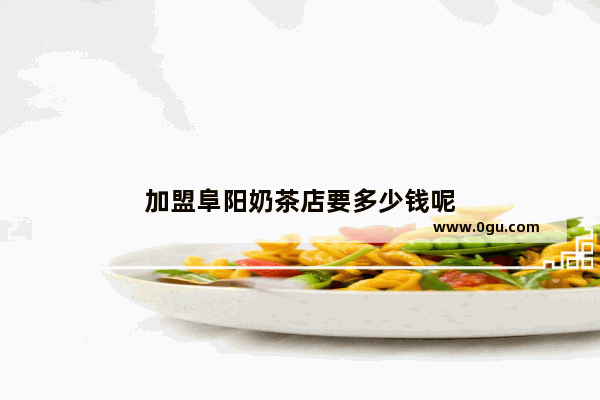 加盟阜阳奶茶店要多少钱呢