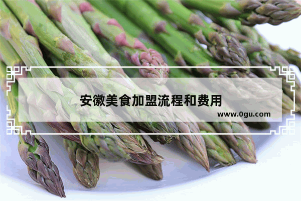 安徽美食加盟流程和费用