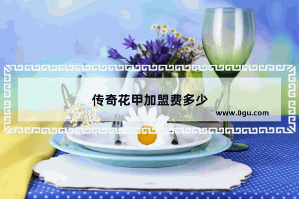 传奇花甲加盟费多少