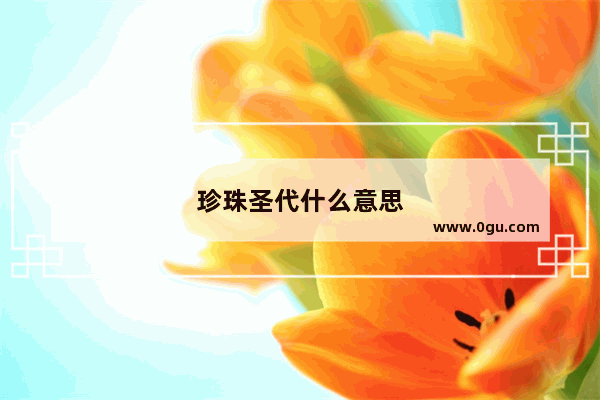珍珠圣代什么意思