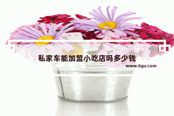 私家车能加盟小吃店吗多少钱