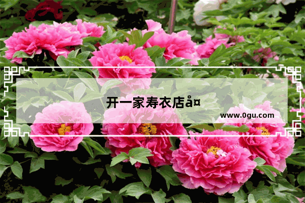 开一家寿衣店多久回本