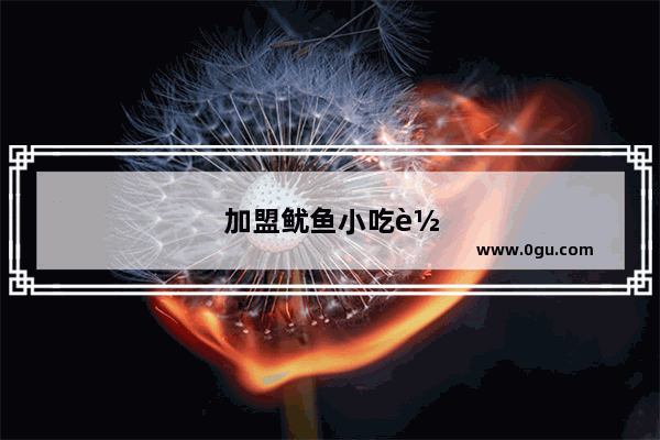 加盟鱿鱼小吃车型