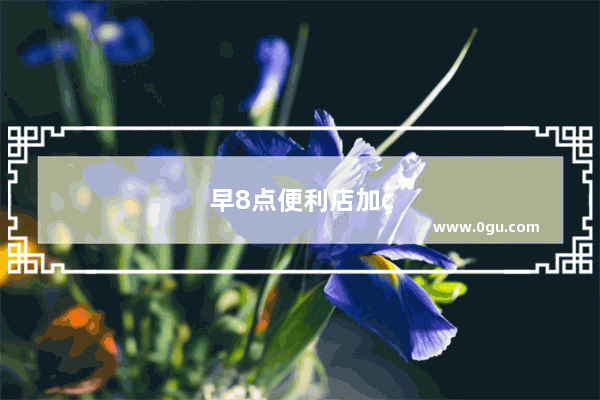 早8点便利店加盟