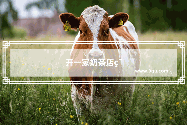 开一家奶茶店的流程是什么?大约需要多少钱