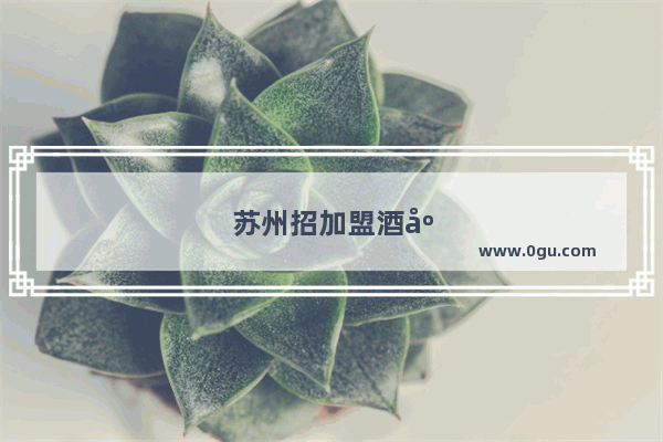 苏州招加盟酒店服务员
