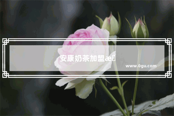安康奶茶加盟推荐品牌大全