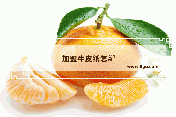加盟牛皮纸怎么样