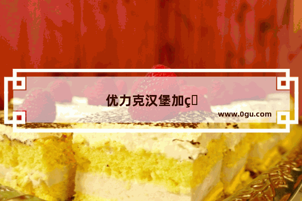 优力克汉堡加盟费多少