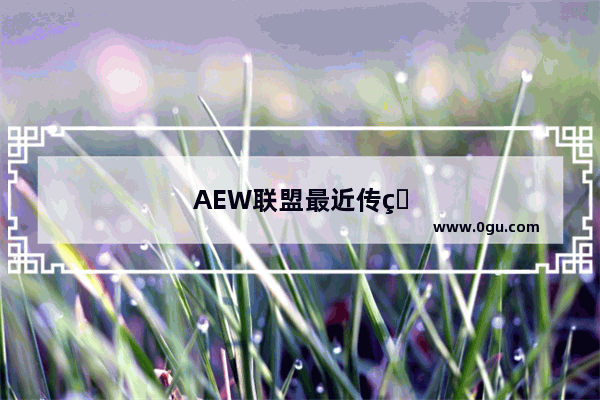 AEW联盟最近传的火热 你认为他能威胁到WWE吗