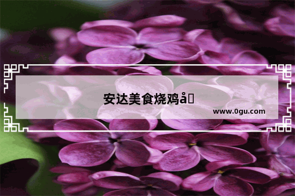 安达美食烧鸡加盟费多少