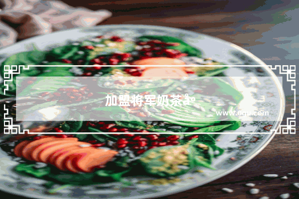 加盟将军奶茶店