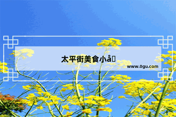 太平街美食小吃饮料加盟