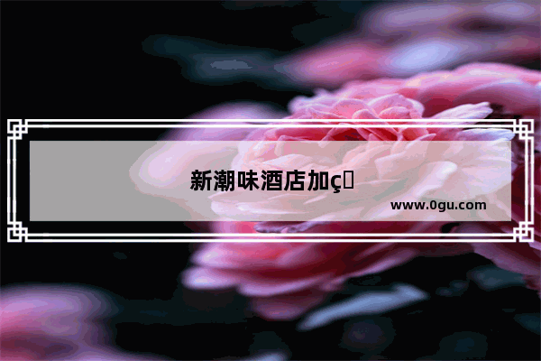 新潮味酒店加盟费多少