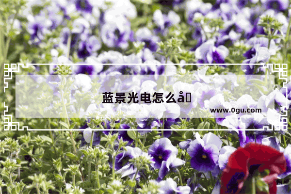 蓝景光电怎么加盟代理