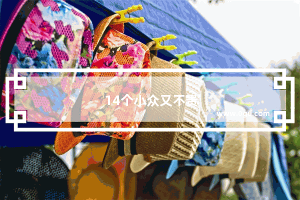 14个小众又不贵的女装品牌