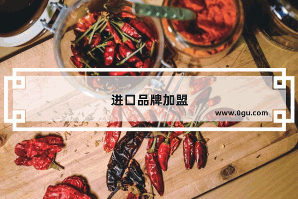 进口品牌加盟