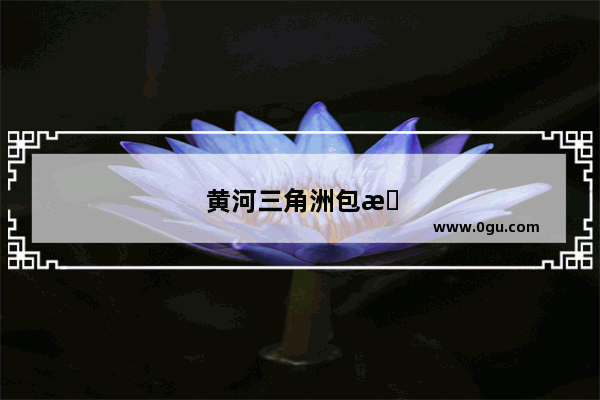 黄河三角洲包括哪些城市