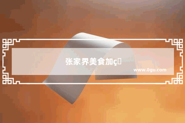 张家界美食加盟品牌店排名
