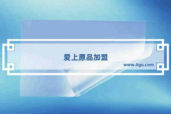 爱上原品加盟
