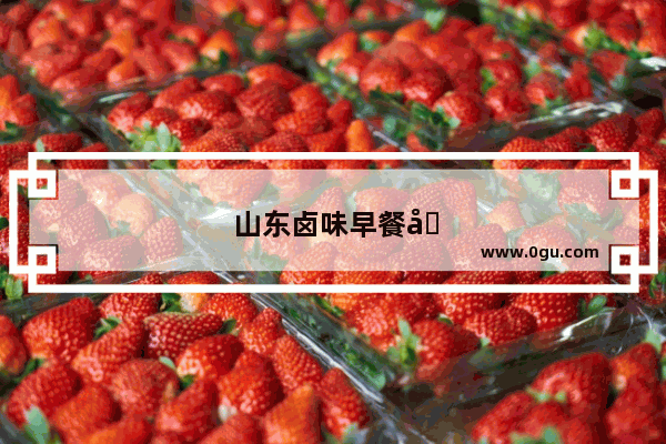 山东卤味早餐加盟店排行榜前十名