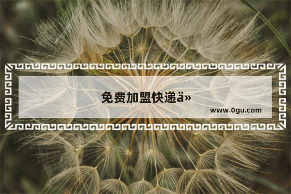 免费加盟快递代发 如何实现盈利？