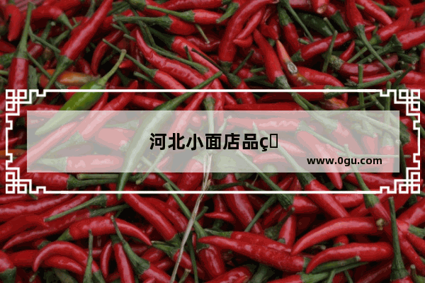 河北小面店品牌加盟 小成本创业的首选！