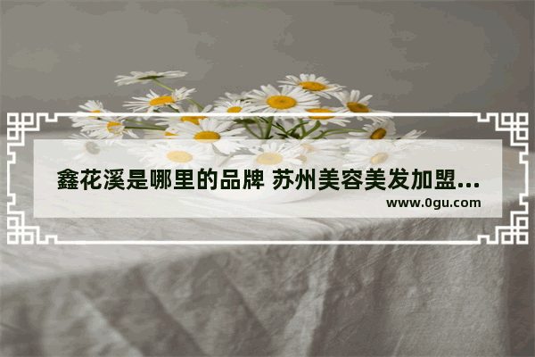 鑫花溪是哪里的品牌 苏州美容美发加盟店排行榜
