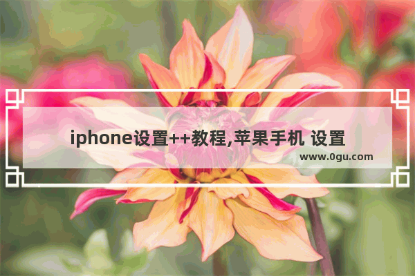 iphone设置++教程,苹果手机 设置++
