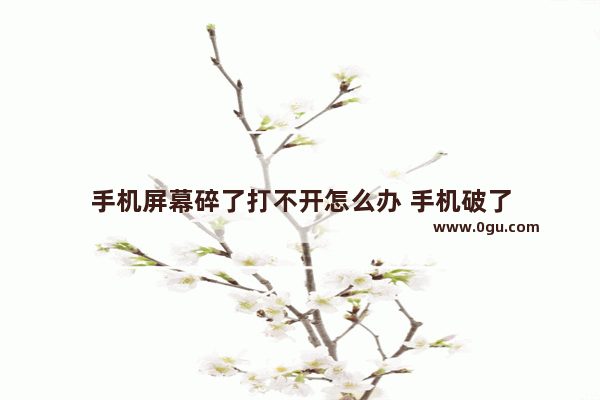 手机屏幕碎了打不开怎么办 手机破了