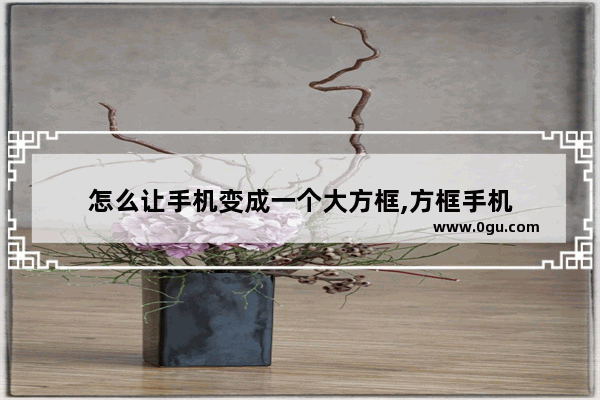 怎么让手机变成一个大方框,方框手机