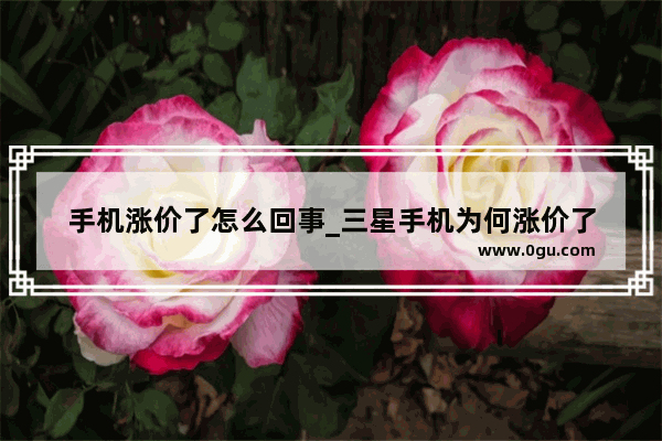 手机涨价了怎么回事_三星手机为何涨价了