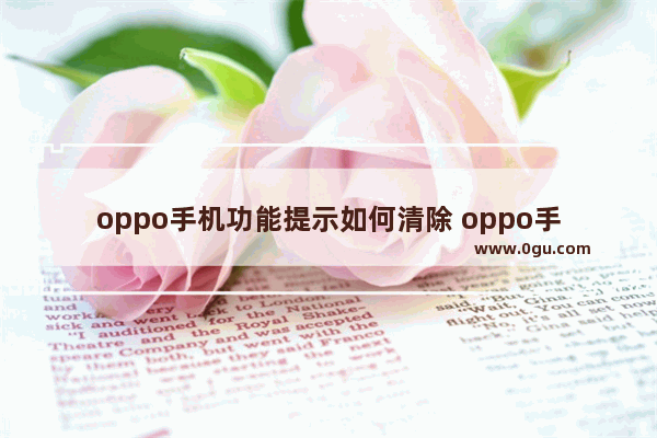 oppo手机功能提示如何清除 oppo手机出现