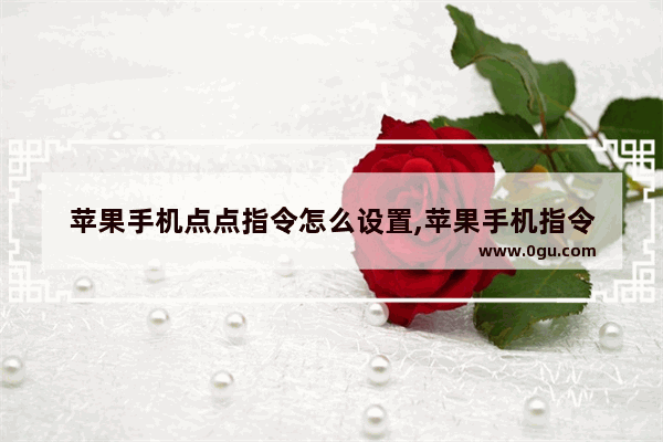苹果手机点点指令怎么设置,苹果手机指令