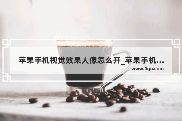 苹果手机视觉效果人像怎么开_苹果手机没有人像模式怎么办