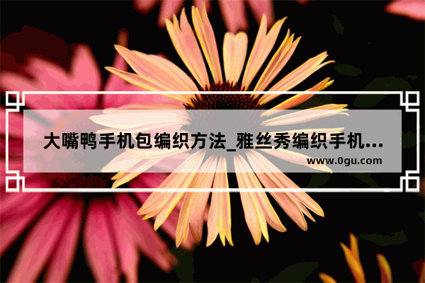 大嘴鸭手机包编织方法_雅丝秀编织手机包编织背带钩织方法