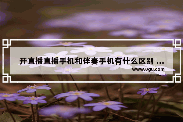 开直播直播手机和伴奏手机有什么区别 手机live