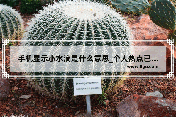 手机显示小水滴是什么意思_个人热点已开手机显示怎么关