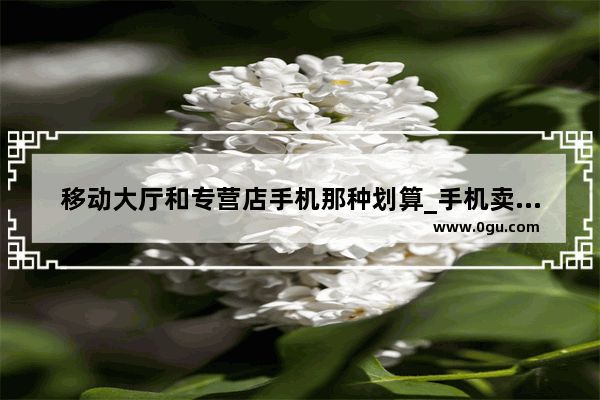 移动大厅和专营店手机那种划算_手机卖场与专卖店的区别是什么