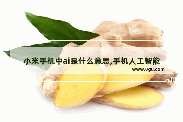 小米手机中ai是什么意思,手机人工智能