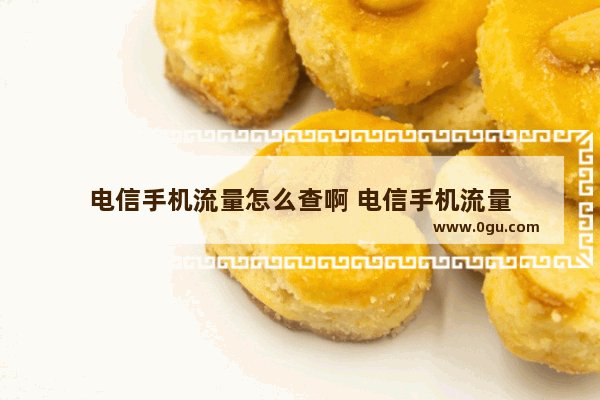 电信手机流量怎么查啊 电信手机流量