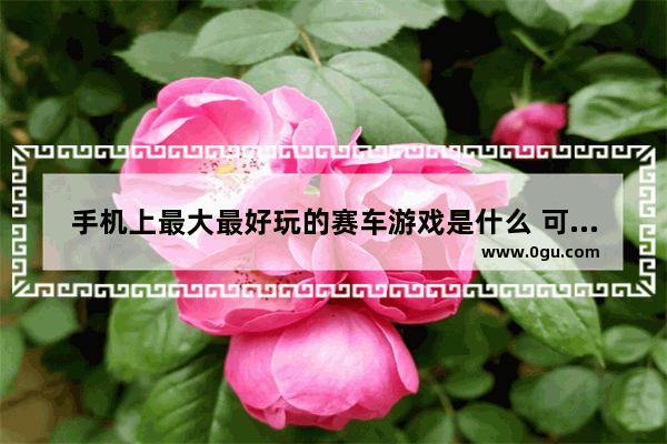 手机上最大最好玩的赛车游戏是什么 可以和朋友一起玩的 赛车手机