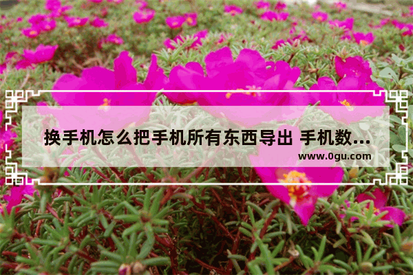 换手机怎么把手机所有东西导出 手机数据导出
