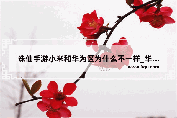 诛仙手游小米和华为区为什么不一样_华为手机上怎么玩vivo手机版本诛仙号手游